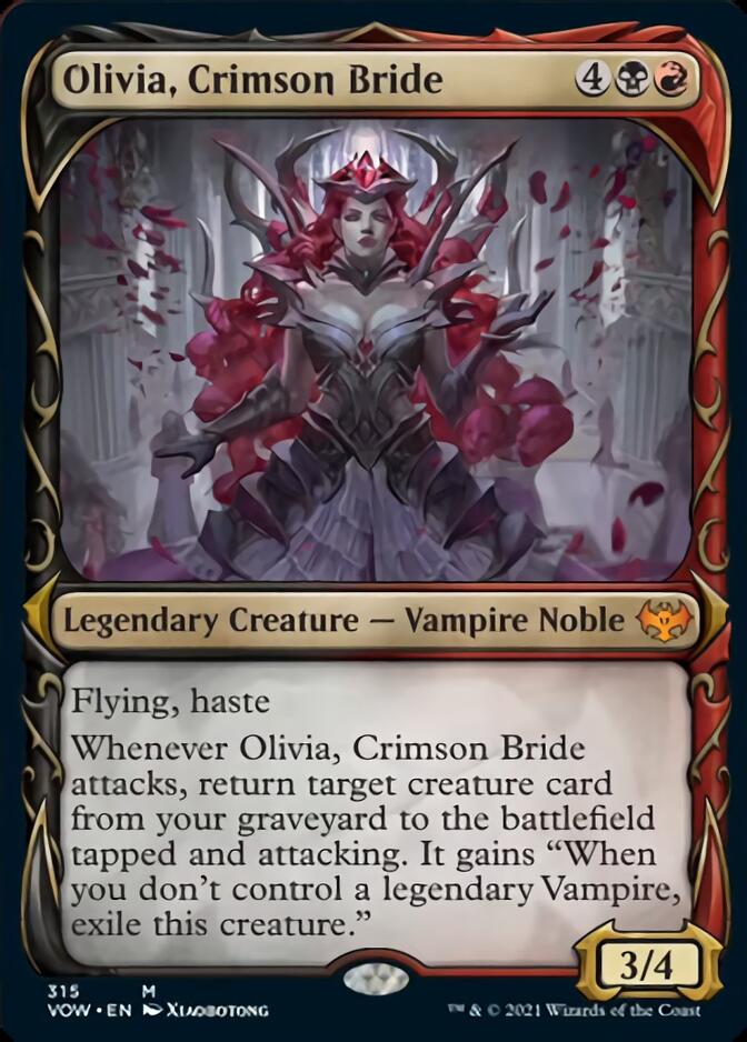 Olivia, Crimson Bride (Showcase Fang Frame) [Innistrad: Crimson Vow] | Impulse Games and Hobbies