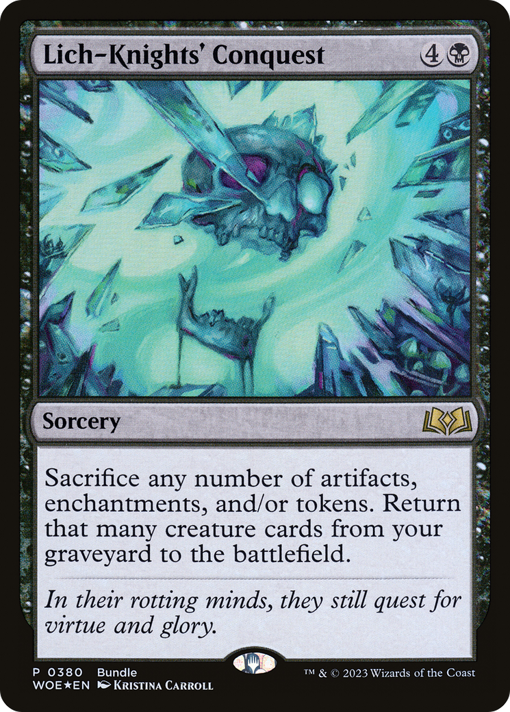 Lich-Knights' Conquest (Bundle) [Wilds of Eldraine Promos] | Impulse Games and Hobbies