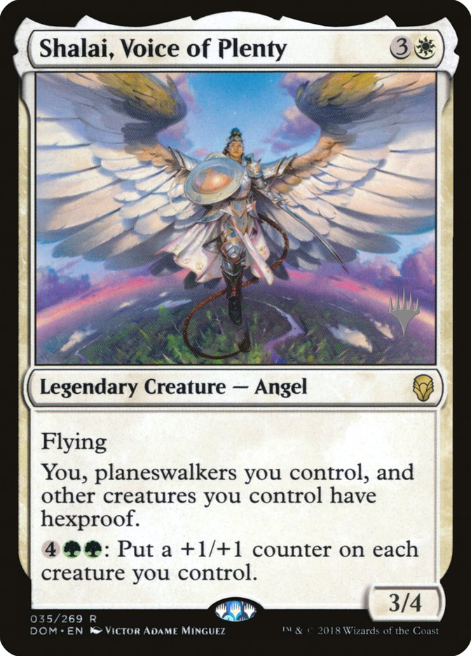 Shalai, Voice of Plenty (Promo Pack) [Dominaria Promos] | Impulse Games and Hobbies