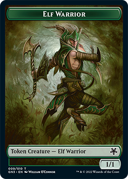 Dragon // Elf Warrior Double-Sided Token [Game Night: Free-for-All Tokens] | Impulse Games and Hobbies
