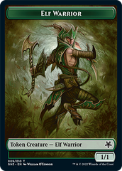 Dragon // Elf Warrior Double-Sided Token [Game Night: Free-for-All Tokens] | Impulse Games and Hobbies