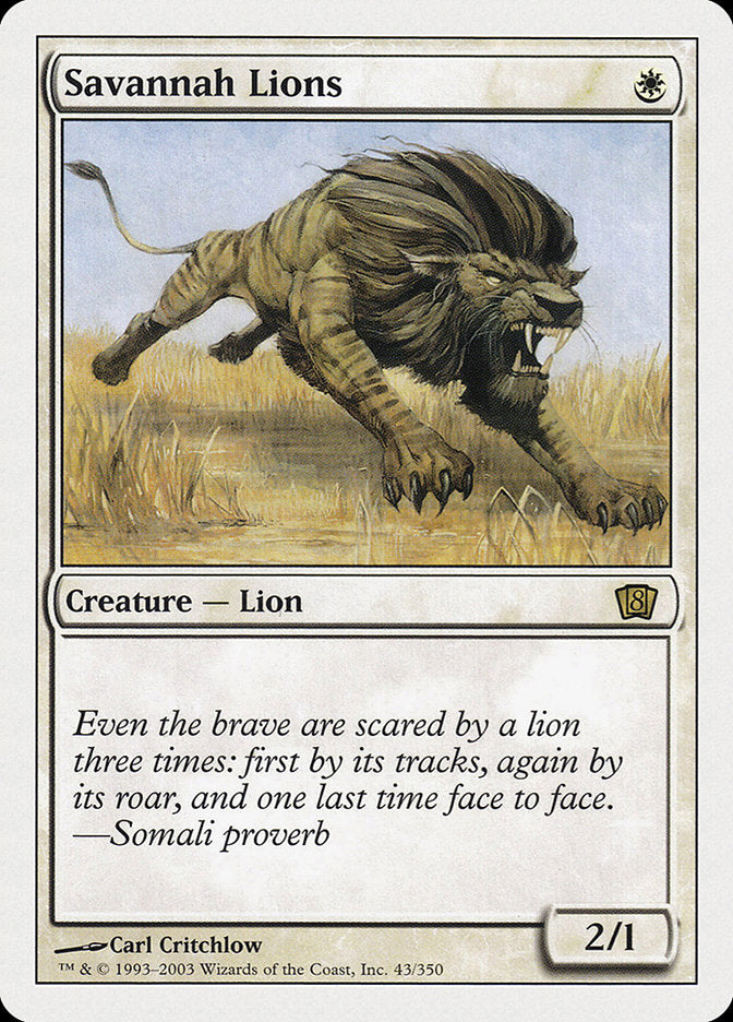 Savannah Lions [Eighth Edition] | Impulse Games and Hobbies