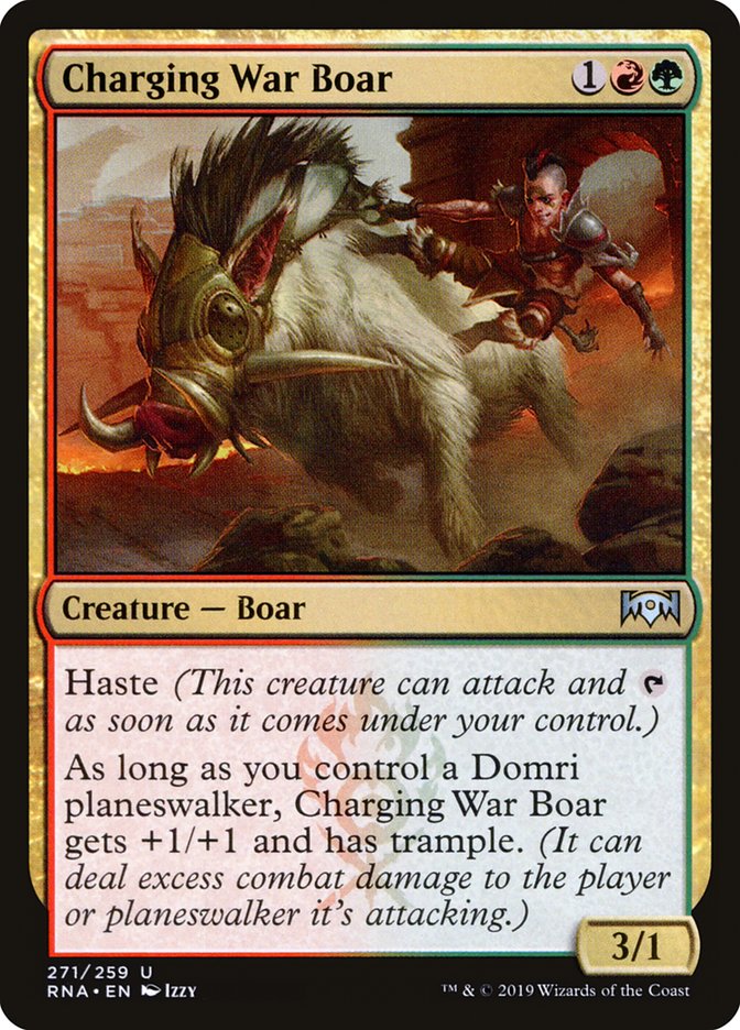 Charging War Boar [Ravnica Allegiance] | Impulse Games and Hobbies