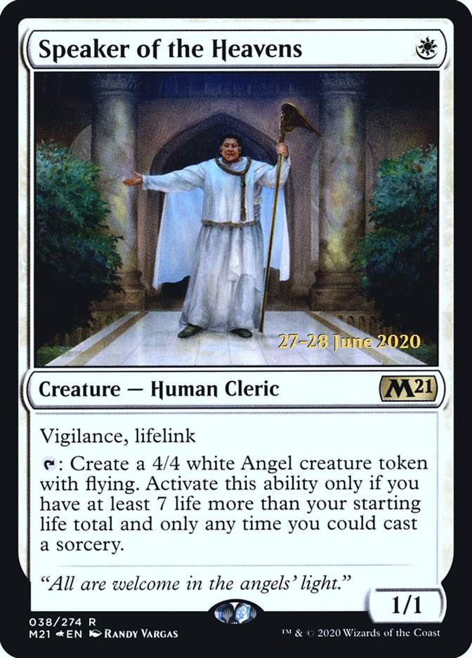 Speaker of the Heavens  [Core Set 2021 Prerelease Promos] | Impulse Games and Hobbies