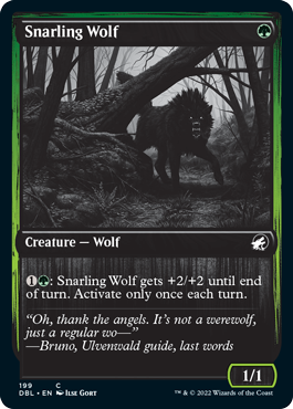 Snarling Wolf (199) [Innistrad: Double Feature] | Impulse Games and Hobbies