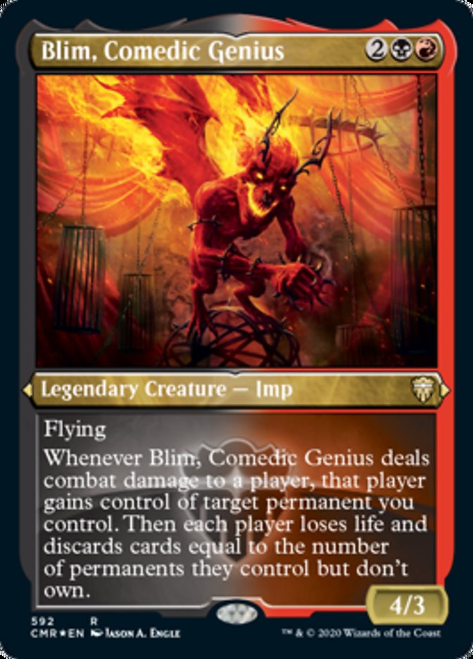 Blim, Comedic Genius (Etched) [Commander Legends] | Impulse Games and Hobbies