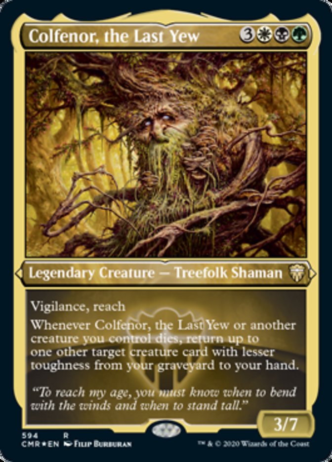 Colfenor, the Last Yew (Etched) [Commander Legends] | Impulse Games and Hobbies