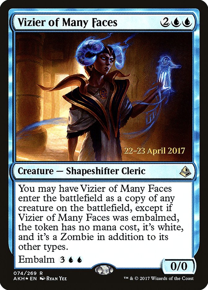 Vizier of Many Faces [Amonkhet Prerelease Promos] | Impulse Games and Hobbies