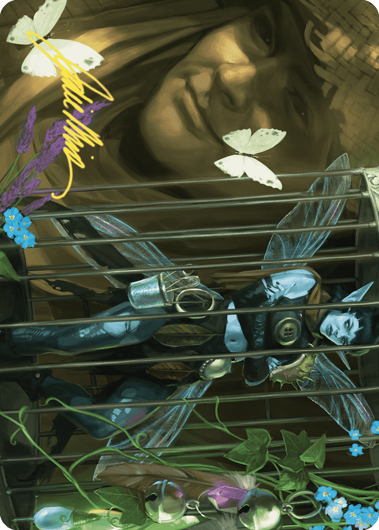 Cooped Up Art Card (Gold-Stamped Signature) [Wilds of Eldraine Art Series] | Impulse Games and Hobbies