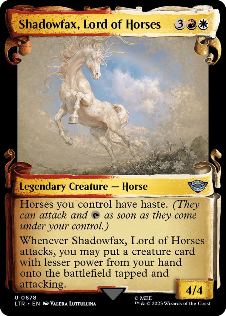 Shadowfax, Lord of Horses [The Lord of the Rings: Tales of Middle-Earth Showcase Scrolls] | Impulse Games and Hobbies