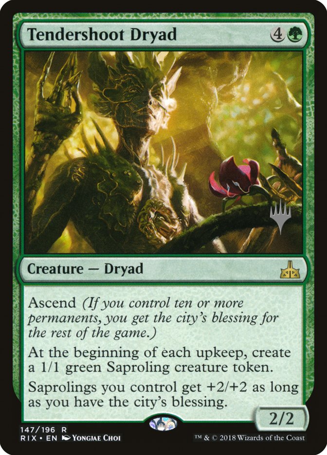 Tendershoot Dryad (Promo Pack) [Rivals of Ixalan Promos] | Impulse Games and Hobbies