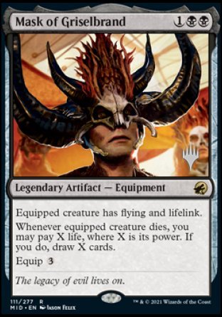 Mask of Griselbrand (Promo Pack) [Innistrad: Midnight Hunt Promos] | Impulse Games and Hobbies