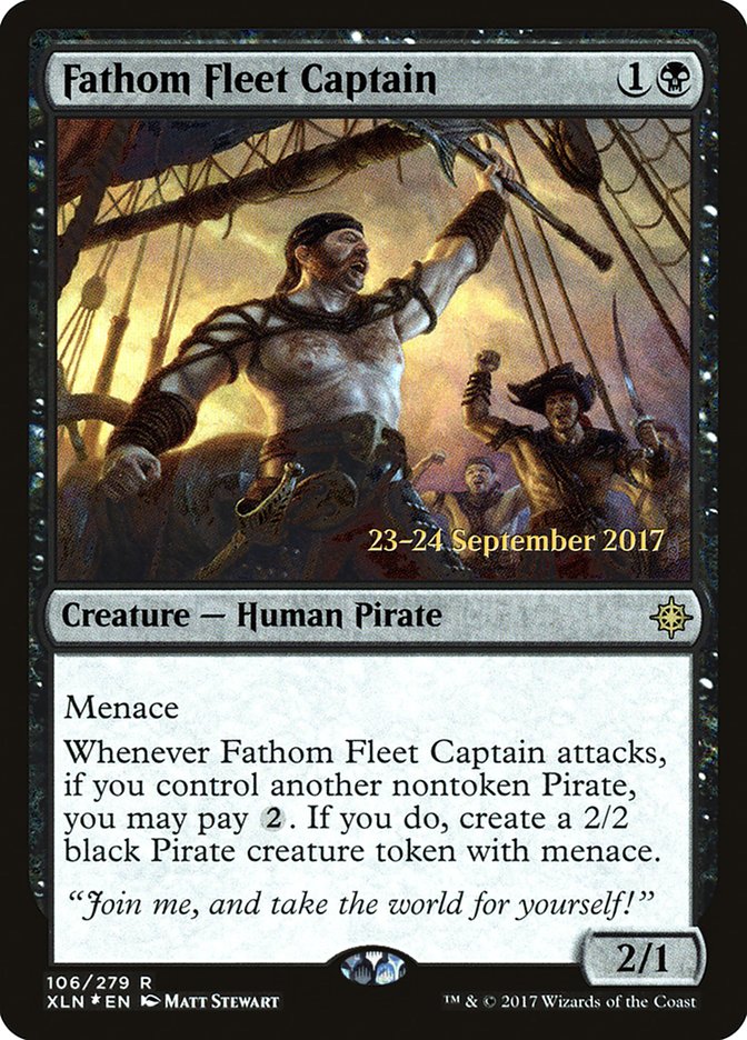 Fathom Fleet Captain [Ixalan Prerelease Promos] | Impulse Games and Hobbies