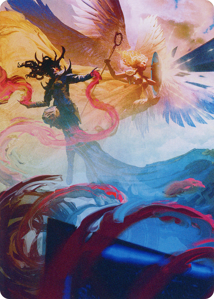 Drana and Linvala Art Card [March of the Machine Art Series] | Impulse Games and Hobbies