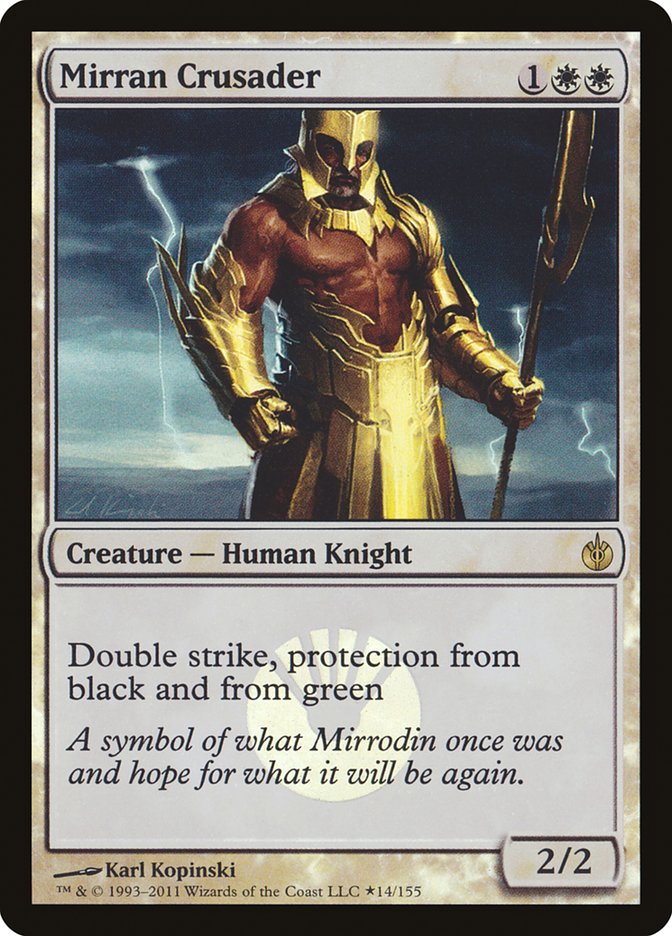 Mirran Crusader (Buy-A-Box) [Mirrodin Besieged Promos] | Impulse Games and Hobbies