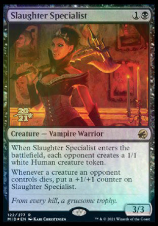Slaughter Specialist [Innistrad: Midnight Hunt Prerelease Promos] | Impulse Games and Hobbies