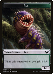 Pest // Jace, Telepath Unbound Emblem Double-Sided Token [Secret Lair: From Cute to Brute Tokens] | Impulse Games and Hobbies