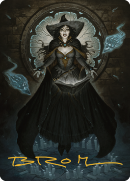 Tasha, the Witch Queen Art Card (76) (Gold-Stamped Signature) [Commander Legends: Battle for Baldur's Gate Art Series] | Impulse Games and Hobbies