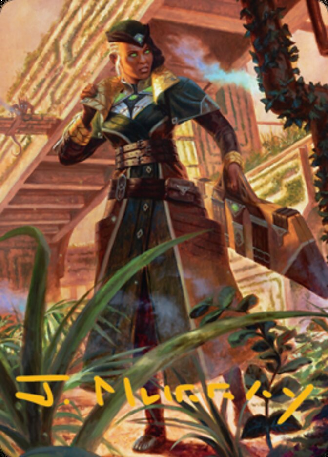 Vivien on the Hunt Art Card (Gold-Stamped Signature) [Streets of New Capenna Art Series] | Impulse Games and Hobbies