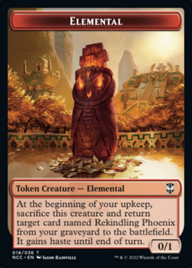 Elemental (018) // Copy Double-sided Token [Streets of New Capenna Commander Tokens] | Impulse Games and Hobbies