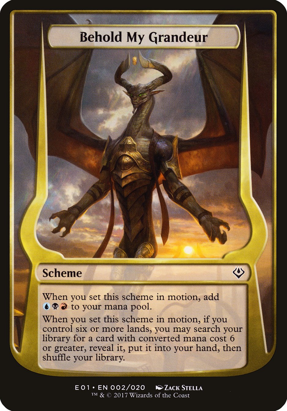 Behold My Grandeur (Schemes) [Archenemy: Nicol Bolas Schemes] | Impulse Games and Hobbies