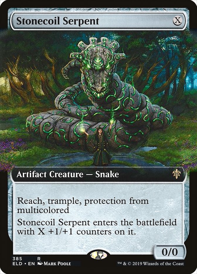 Stonecoil Serpent (Extended Art) [Throne of Eldraine] | Impulse Games and Hobbies