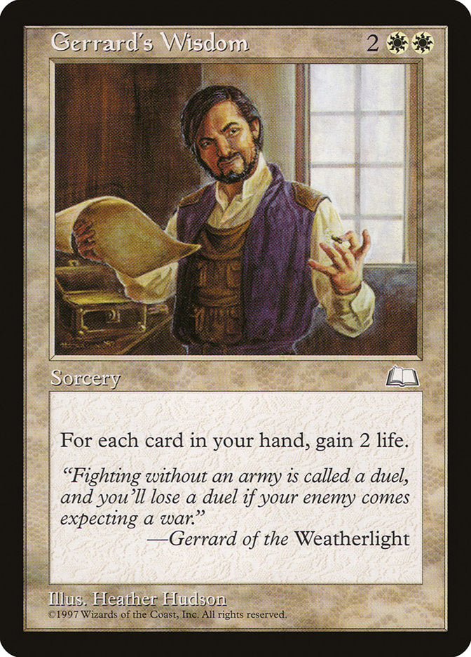 Gerrard's Wisdom [Weatherlight] | Impulse Games and Hobbies