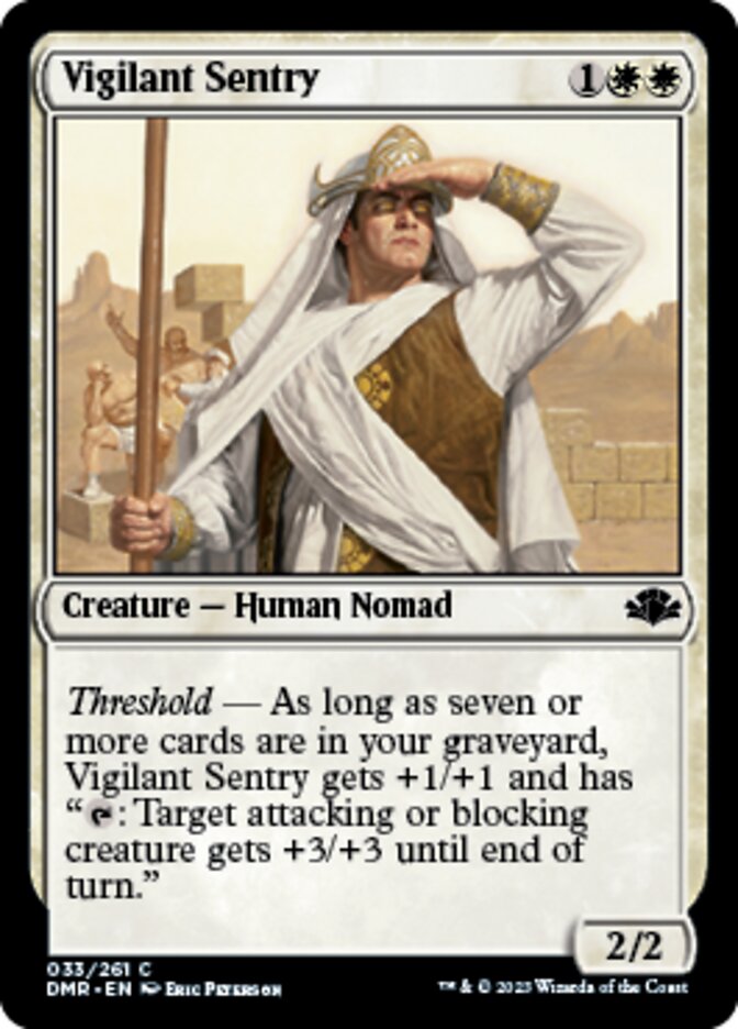 Vigilant Sentry [Dominaria Remastered] | Impulse Games and Hobbies