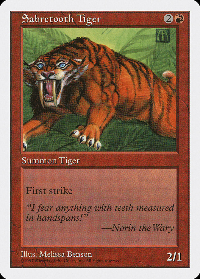 Sabretooth Tiger [Fifth Edition] | Impulse Games and Hobbies