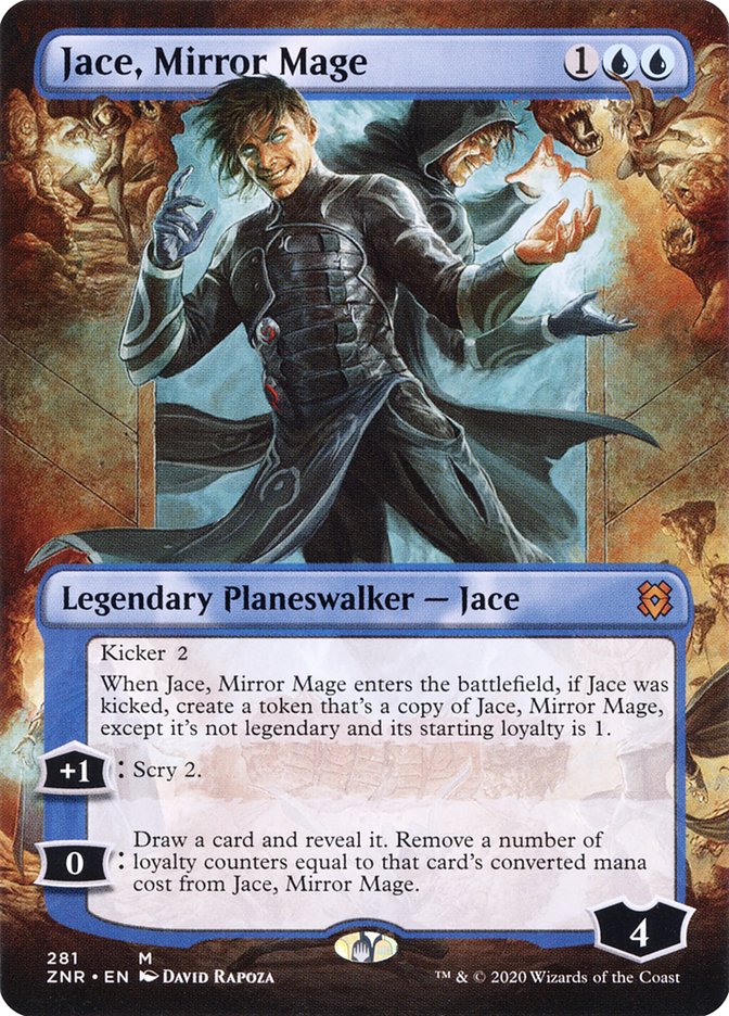 Jace, Mirror Mage (Borderless) [Zendikar Rising] | Impulse Games and Hobbies