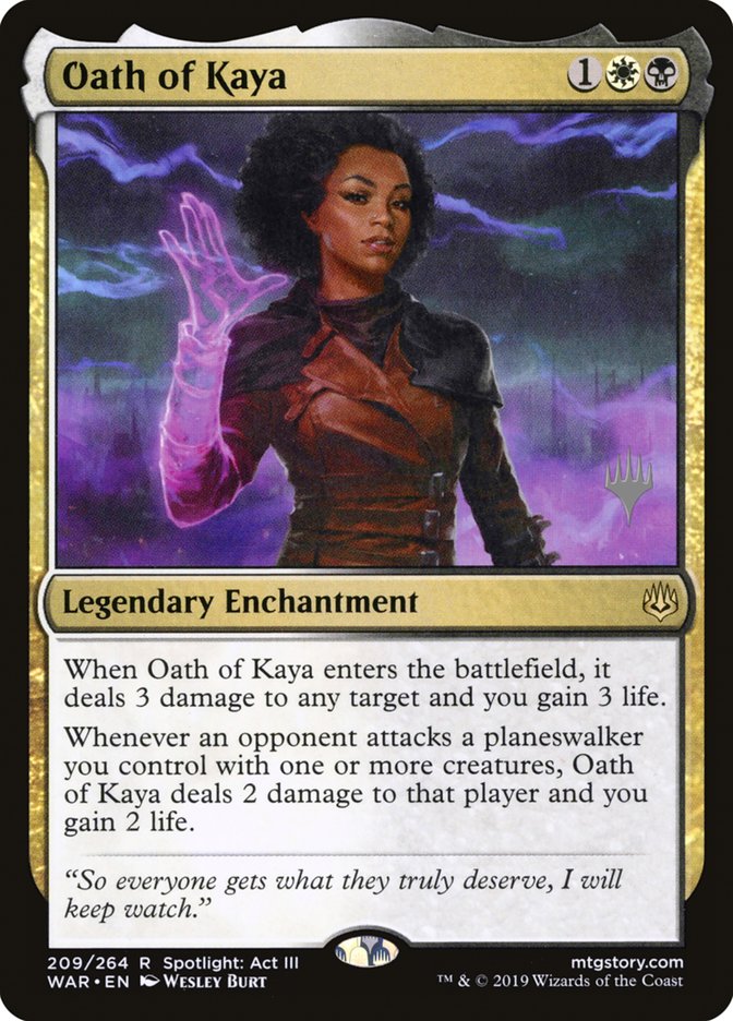 Oath of Kaya (Promo Pack) [War of the Spark Promos] | Impulse Games and Hobbies