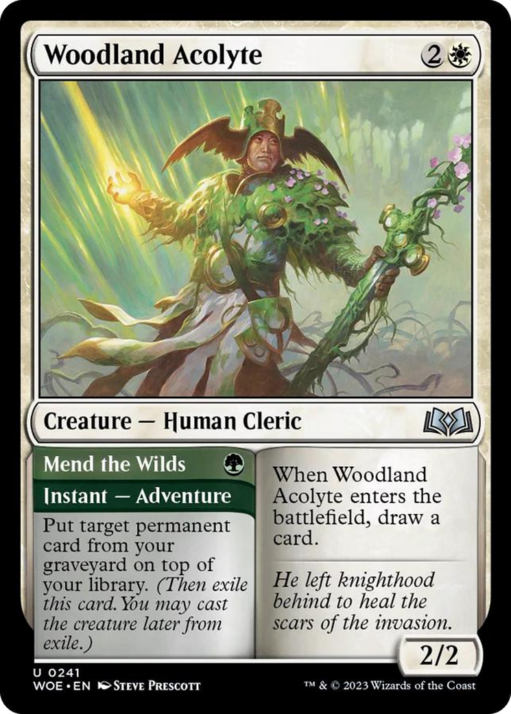 Woodland Acolyte // Mend the Wilds [Wilds of Eldraine] | Impulse Games and Hobbies