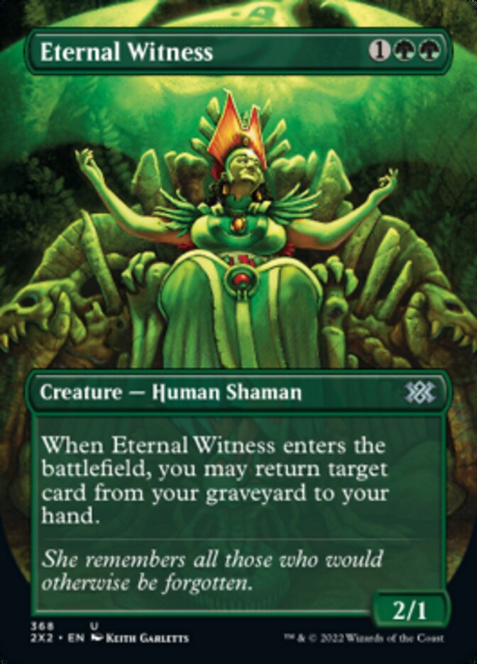 Eternal Witness (Borderless Alternate Art) [Double Masters 2022] | Impulse Games and Hobbies