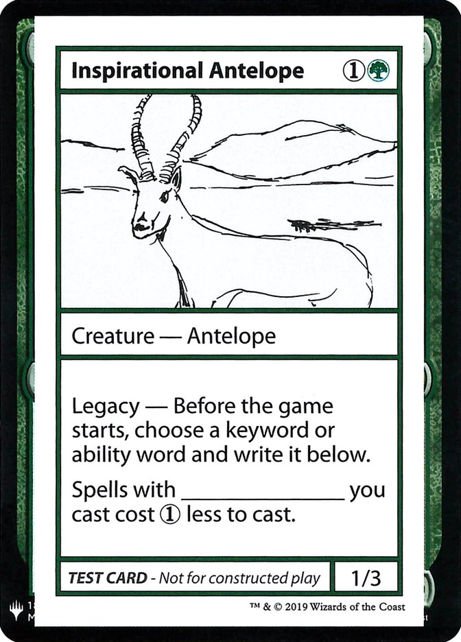 Inspirational Antelope [Mystery Booster Playtest Cards] | Impulse Games and Hobbies