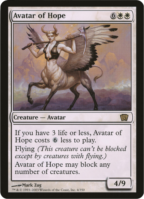 Avatar of Hope (Oversized) [Eighth Edition Box Topper] | Impulse Games and Hobbies