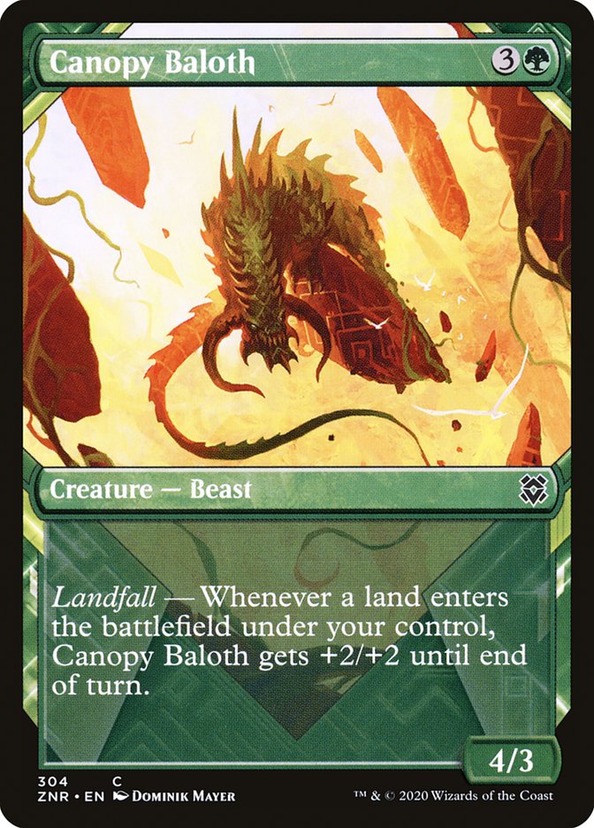 Canopy Baloth (Showcase) [Zendikar Rising] | Impulse Games and Hobbies