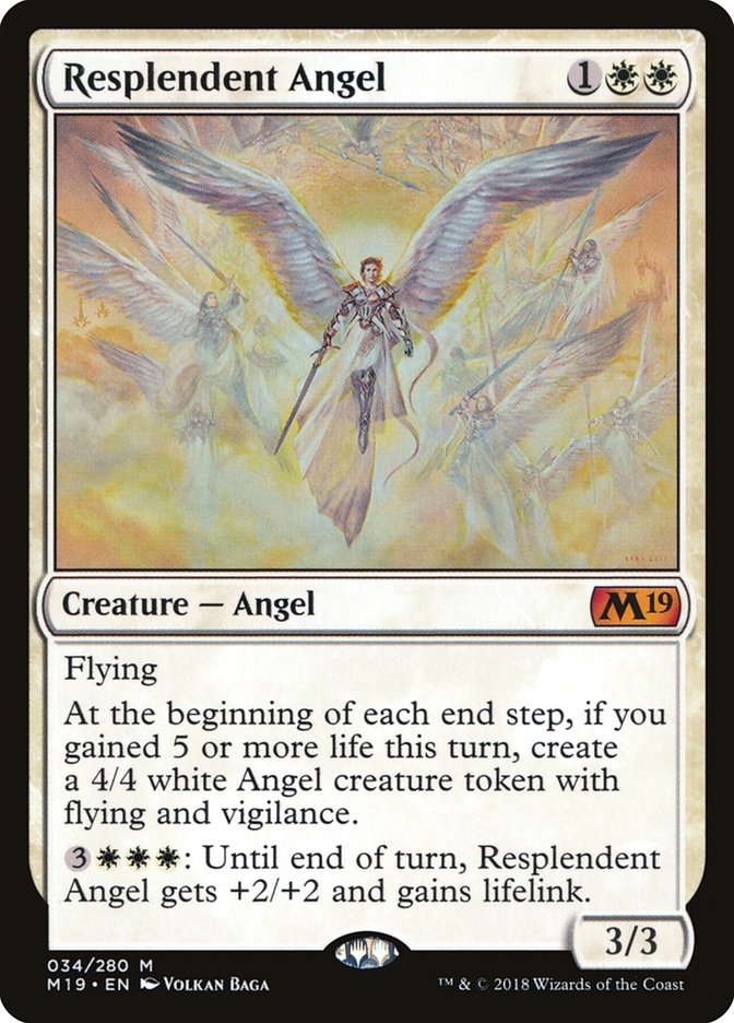 Resplendent Angel [Core Set 2019] | Impulse Games and Hobbies
