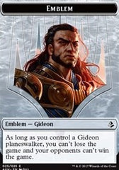 Gideon of the Trials Emblem // Zombie Double-Sided Token [Amonkhet Tokens] | Impulse Games and Hobbies