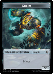 The Monarch // Golem Double-Sided Token [Phyrexia: All Will Be One Commander Tokens] | Impulse Games and Hobbies