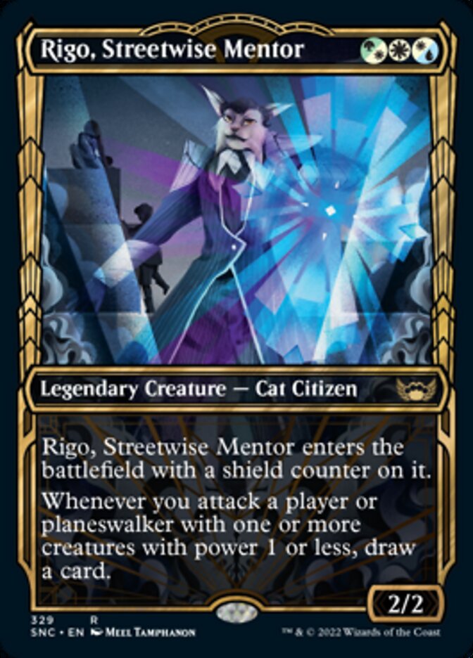 Rigo, Streetwise Mentor (Showcase Golden Age) [Streets of New Capenna] | Impulse Games and Hobbies