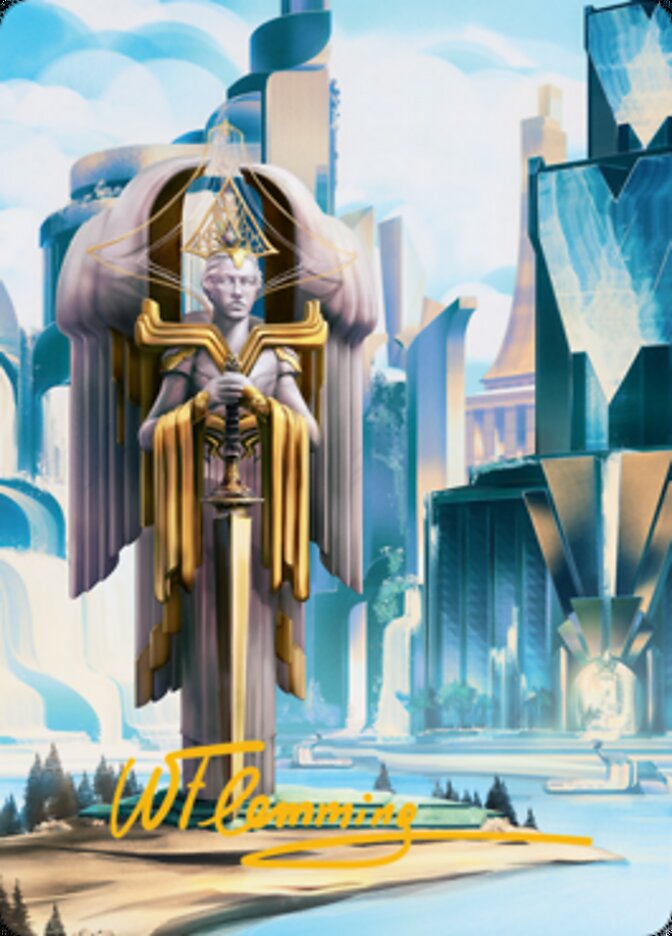 Island Art Card (Gold-Stamped Signature) [Streets of New Capenna Art Series] | Impulse Games and Hobbies