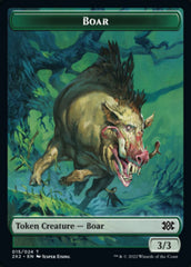 Boar // Vampire Double-sided Token [Double Masters 2022 Tokens] | Impulse Games and Hobbies