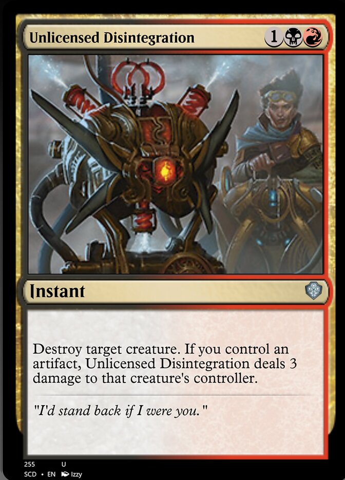 Unlicensed Disintegration [Starter Commander Decks] | Impulse Games and Hobbies