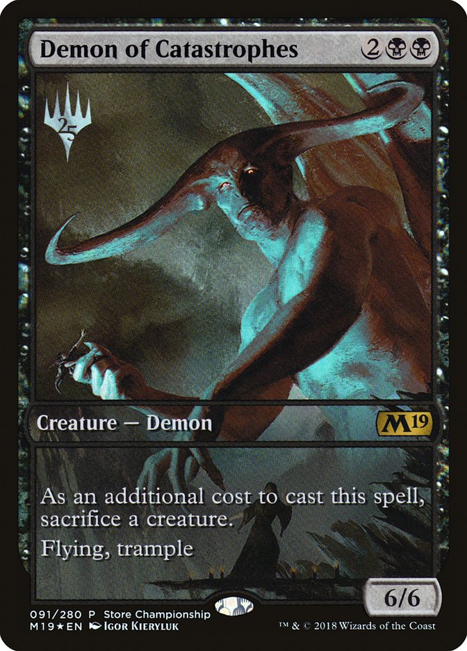Demon of Catastrophes (Store Championship) (Full Art) [Core Set 2019 Promos] | Impulse Games and Hobbies