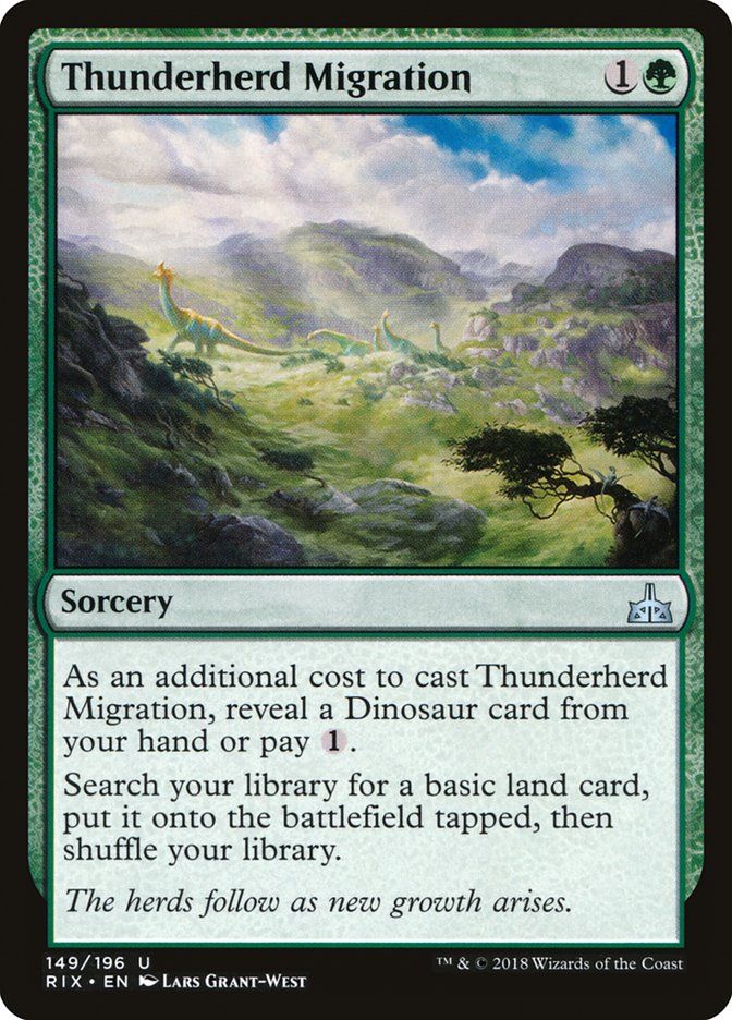 Thunderherd Migration [Rivals of Ixalan] | Impulse Games and Hobbies
