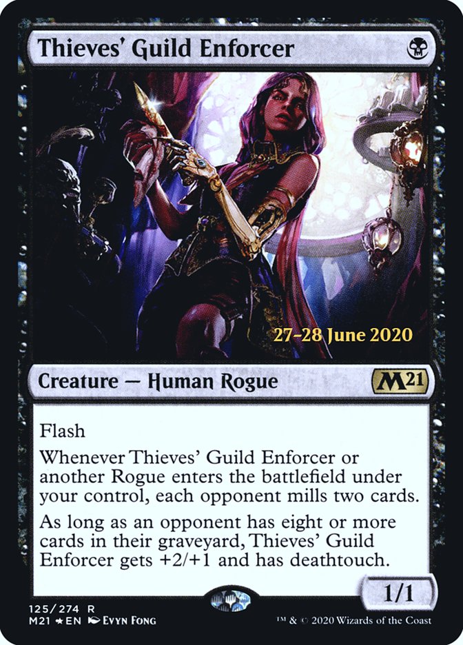 Thieves' Guild Enforcer  [Core Set 2021 Prerelease Promos] | Impulse Games and Hobbies