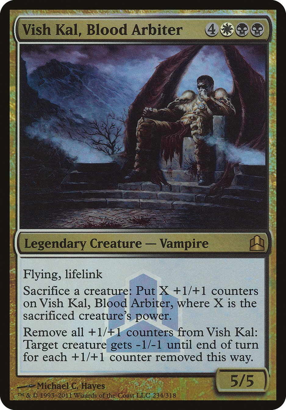 Vish Kal, Blood Arbiter (Launch) (Oversized) [Commander 2011 Oversized] | Impulse Games and Hobbies