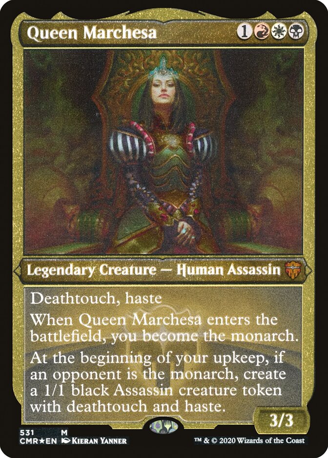 Queen Marchesa (Etched) [Commander Legends] | Impulse Games and Hobbies