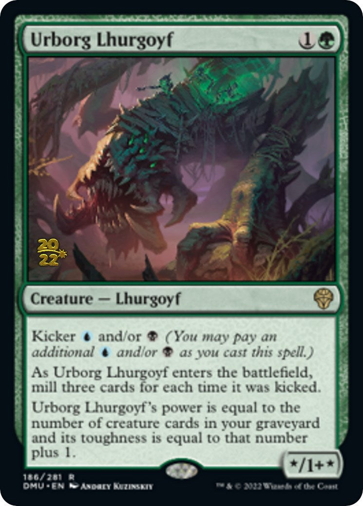 Urborg Lhurgoyf [Dominaria United Prerelease Promos] | Impulse Games and Hobbies