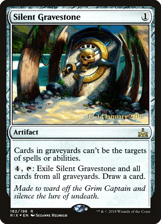 Silent Gravestone [Rivals of Ixalan Prerelease Promos] | Impulse Games and Hobbies